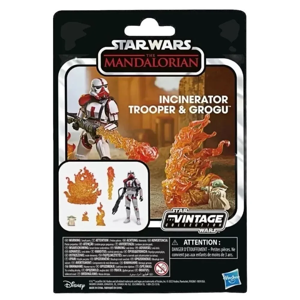 Hasbro Star Wars The Mandalorian Incinerator Trooper & Grogu‎ Retro By Kenner